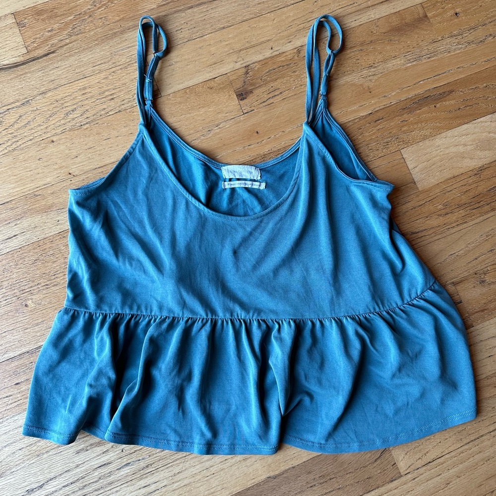 Urban Outfitters Blue Green Crop Tank Size Small